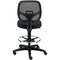 Global Industrial Armless Mesh Drafting Stool, Fabric, Black, Mid Back 695645BK - alternate 2